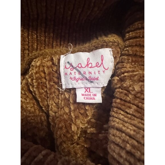 Isabel Maternity by Ingrid & Isabel brown cowl neck sweater size XL - Picture 3 of 7